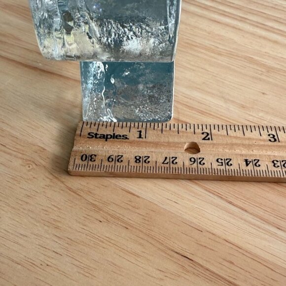 Wiesenthal-Hutte K Breit Angel Candle Holder Clear Glass MCM Brutalist W Germany - Picture 14 of 14